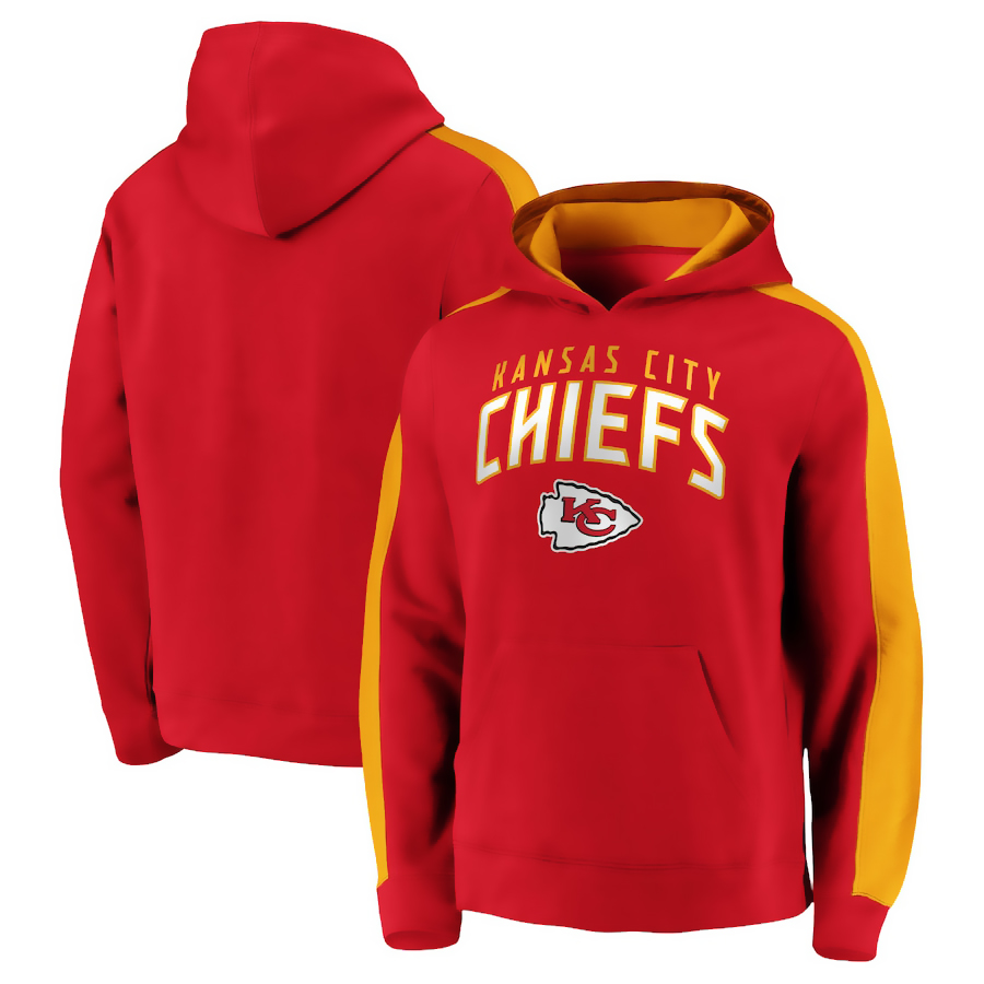 Men's Kansas City Chiefs Red Game Time Arch Pullover Hoodie Men's Kansas City Chiefs Red Game Time Arch Pullover Hoodie